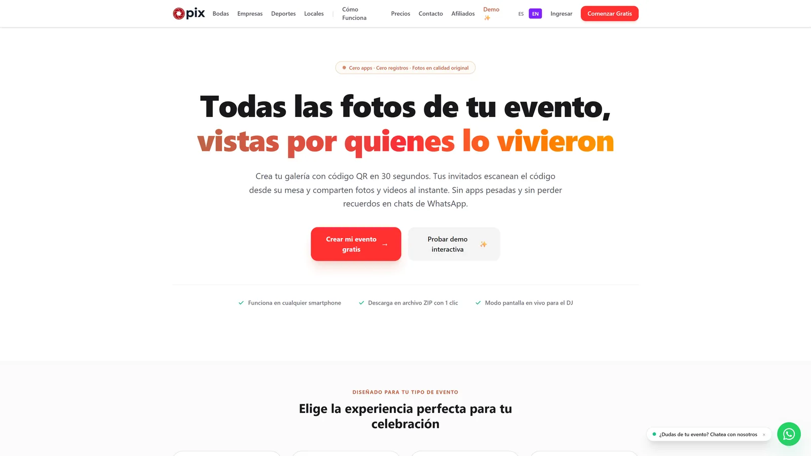JoinPix Interfaz UI